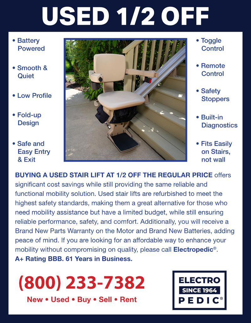 15 Advantages of Buying a Used Stairlift from Electropedic Stairlifts